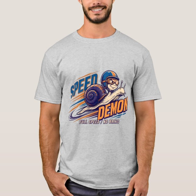 Snigel med högsta hastighet - rolig design t shirt (Framsida)
