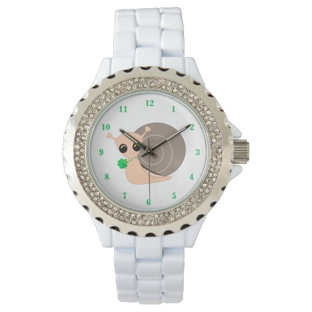 Snigel med Klöver Watch - Lucky Snigel Armbandsur (Framsida)