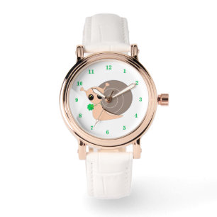 Snigel med klöverklocka - Lucky Snail Armbandsur