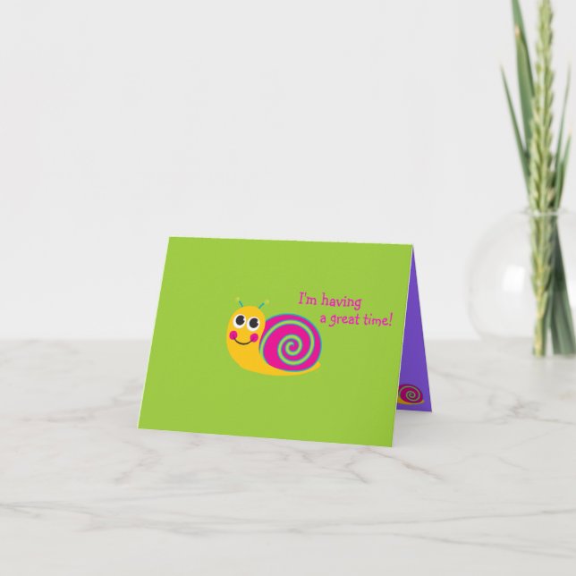 Snigel Notecard Kort (Framsida)