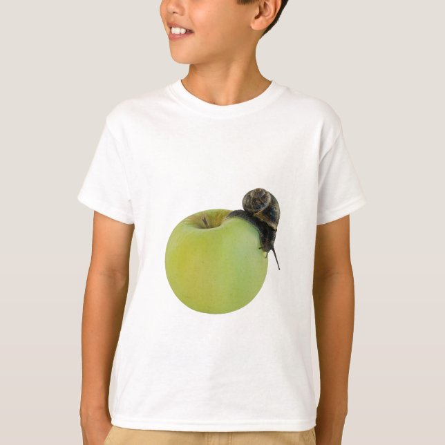 Snigel och äpple t shirt (Framsida)
