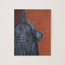 Snigel och Broom Teckning Puzzle med Gift Box Pussel