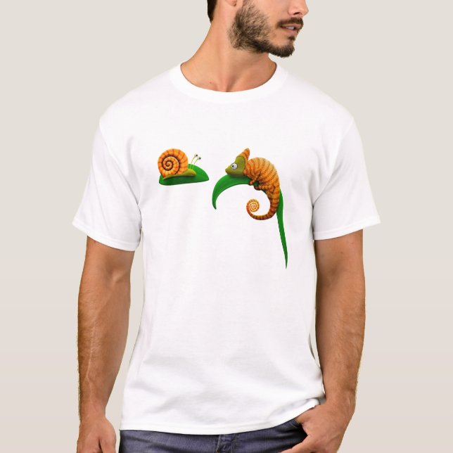 Snigel och kameleont tee shirt (Framsida)