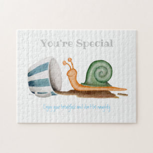 Snigel och stripe kopp pussel