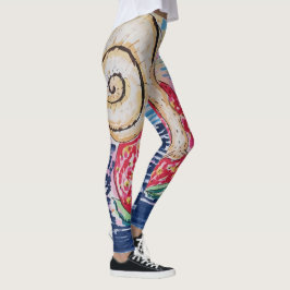 Snigel på jordgubben leggings