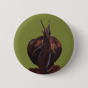 Snigel Pastels Teckning Round Badge Knapp