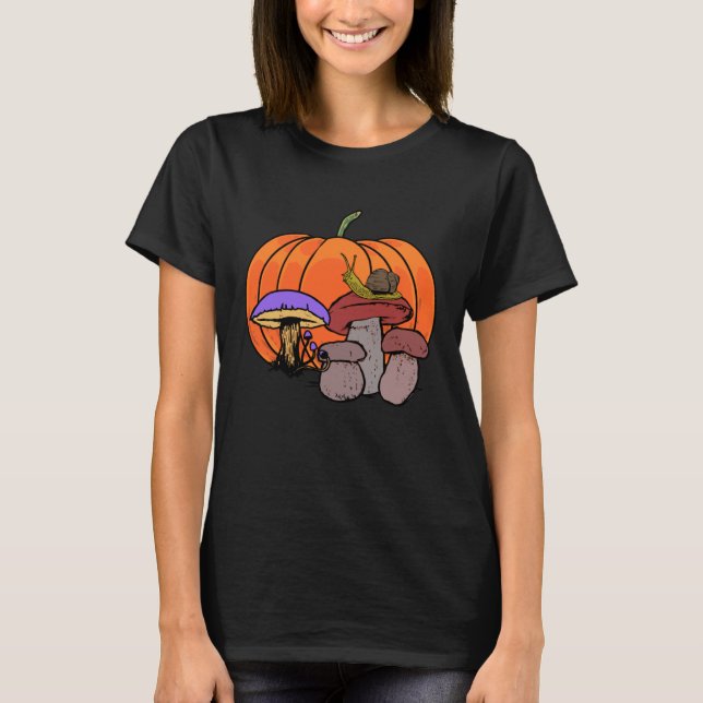Snigel pumpsvampar höstbarn Pullover H T Shirt (Framsida)