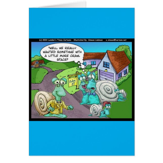 Snigel Real Gods Sales Funny Gifts & Collectibles Hälsningskort (Framsidan)