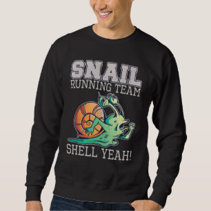Snigel Runningsteam Snäcka Ja, långsamt Snigel Lång Ärmad Tröja