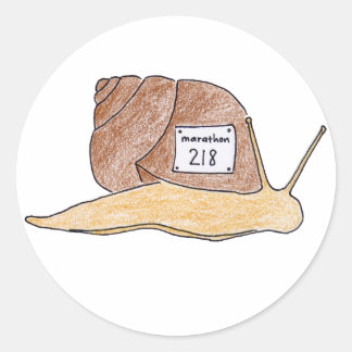 snigel runt klistermärke