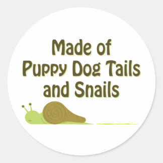 Snigel Sayed Sticker Runt Klistermärke