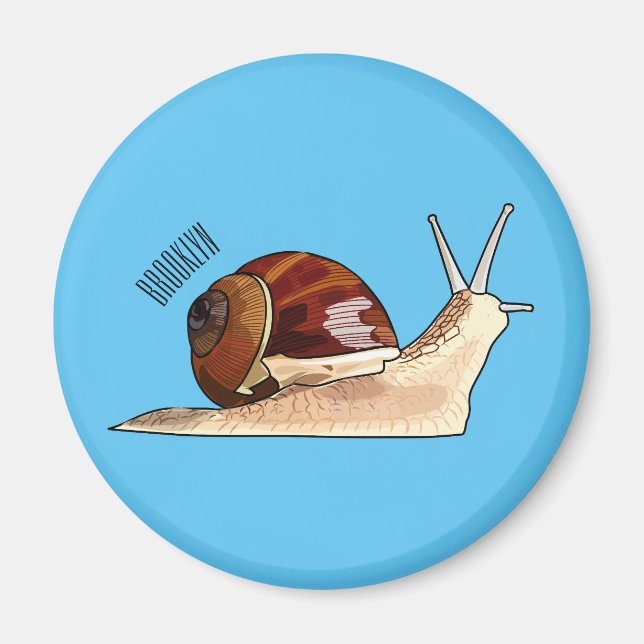 Snigel serieillustration magnet (Framsidan)
