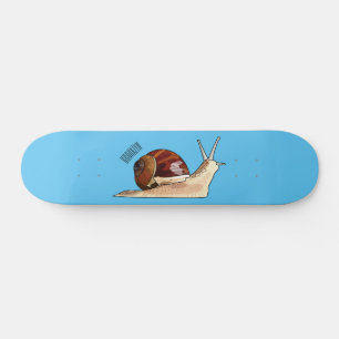 Snigel serieillustration mini skateboard bräda 18,5 cm