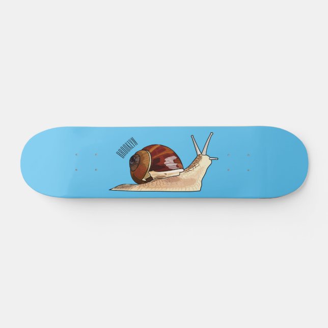 Snigel serieillustration mini skateboard bräda 18,5 cm (Horz)