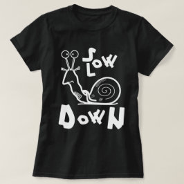 snigel-skiss för coola och motto för långsamhet v2 tee