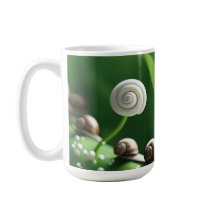 Snigel som är invändigt på grönt anläggningar