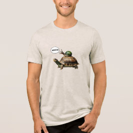 Snigel som rider på en sköldpadda t shirt