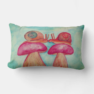 Snigel Svampar Art Lumbalfyllning 33 cm x 53 cm Lumbarkudde