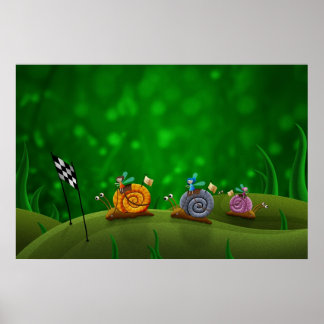 Snigel Tävla Poster