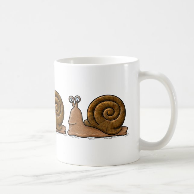 Snigel Tecknad Kaffemugg (Höger)