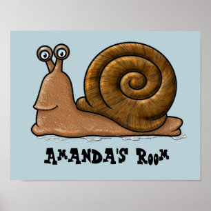 Snigel Tecknad Poster