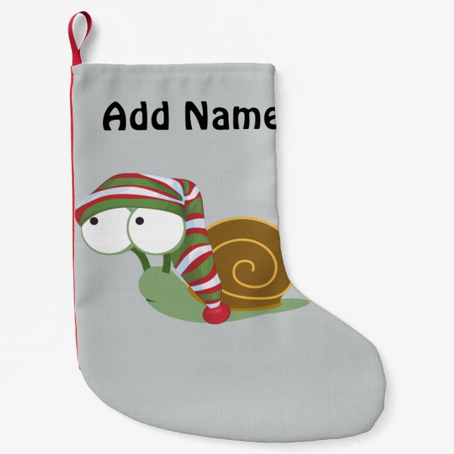 Snigel under vintern liten julstrumpa (Framsidan)