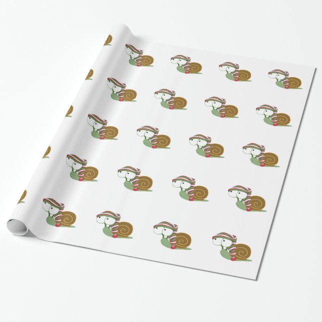 Snigel under vintern presentpapper (Utrullad)