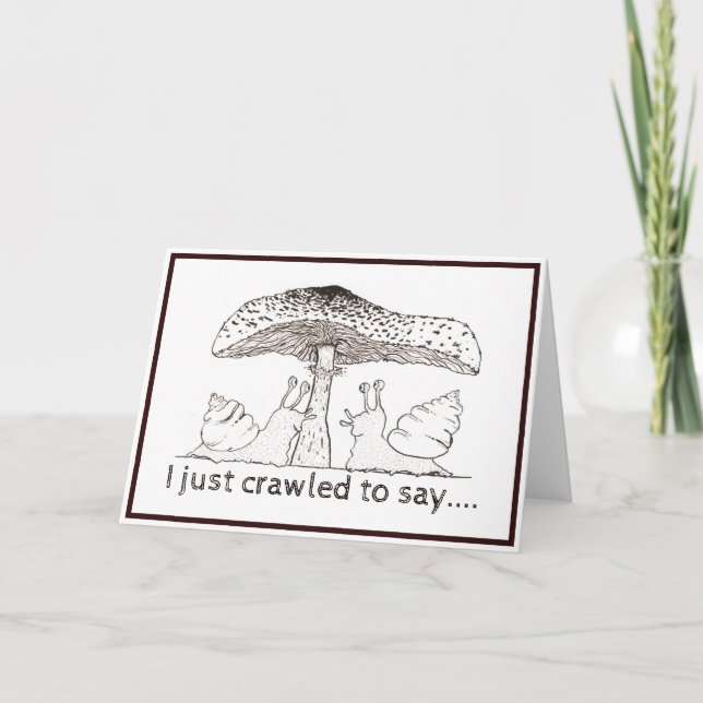 Snigel valentin kort (Framsida)