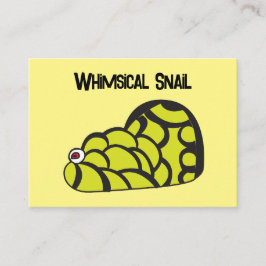 Snigel Whimsical Funny Snigel Preschool Visitkort