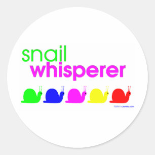 Snigel Whisperer Runt Klistermärke