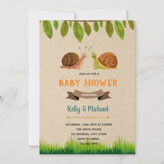 Snigelfest tema inbjudan (Framsida)