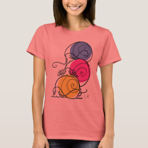 Snigelhögkvinna T-tröja för Ringer Tee Shirt