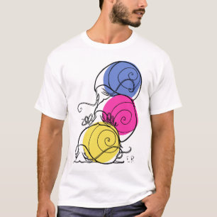 Snigelhögmanar T-tröja för rund hals T Shirt