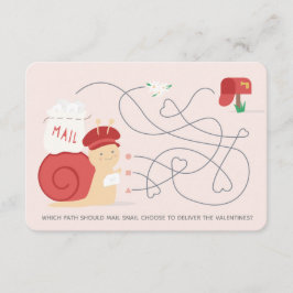 Snigeln postar vykortet för inbjudningar