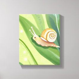 Snigelpost | Akvarell Natur Canvastryck