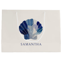 Snigelskal Bröllopsklockor Blå Strandfest Gäst