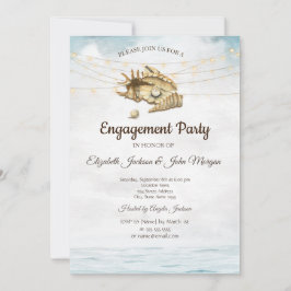 Snigelskal,Hav,Strängljus manusförlovning Inbjudningar