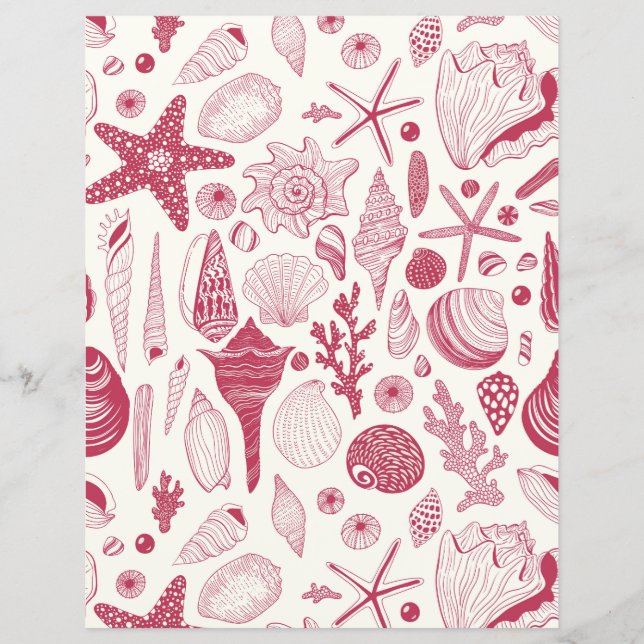 Snigelskal i Viva Magenta- Årets färg 2023 (Framsida)