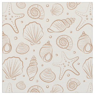 Snigelskal kustnära boho strand neutral kräm tyg