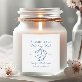 Snigelskal och bröllopsklockor Möhippa Fyrkantigt Klistermärke