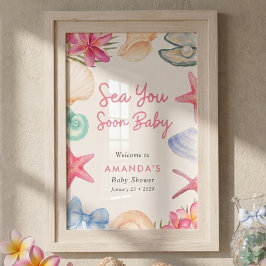 Snigelskal Strand Återkommer snart Babykalas Poster