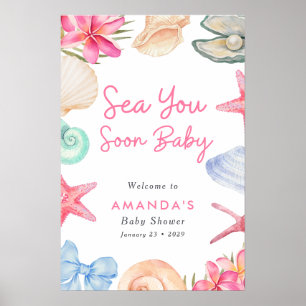 Snigelskal Strand Återkommer snart Babykalas Poster