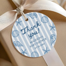 Snigelskal Strand Baby Shower Tacksamhet