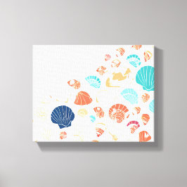 Snigelskal Strand Canvastryck