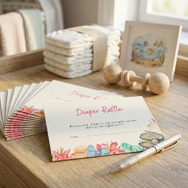 Snigelskal Strand Sjöar dig snart Baby Shower Tilläggskort