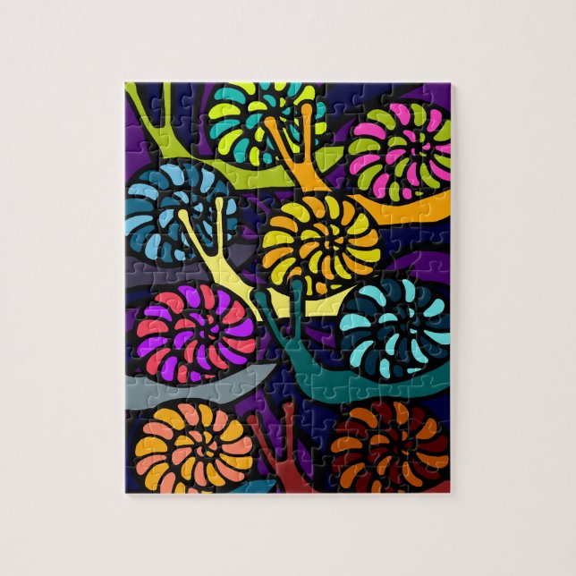 Snigeltävlingpussel Pussel (Vertikal)