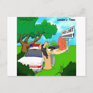 Snigeltrafikpolis Roligt Vykort