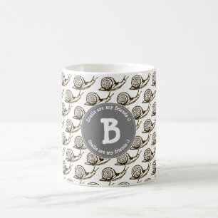 Sniglar är min vänMonogram Kaffemugg