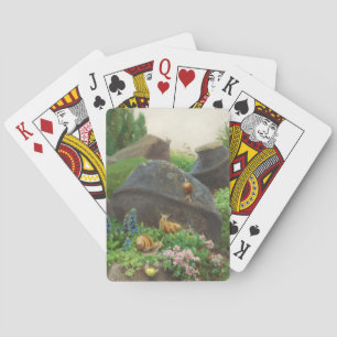 Sniglar i en stenträdgård (av H.A. Brendekilde) Casinokort