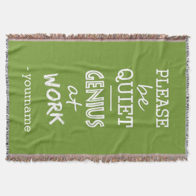 Snille på för färgkast för arbete den filt (Framsidan)